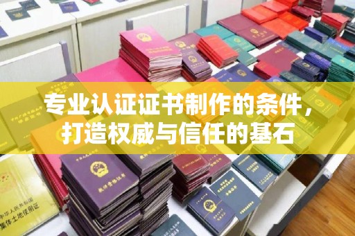 威县专业认证证书制作的条件，打造权威与信任的基石