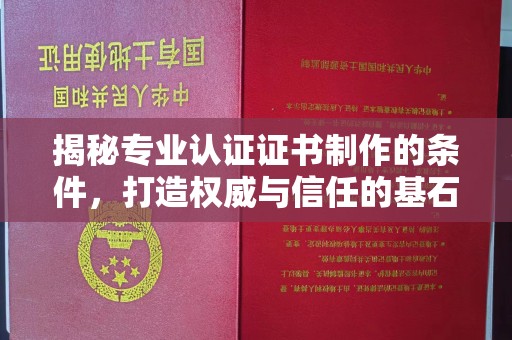 威县揭秘专业认证证书制作的条件，打造权威与信任的基石